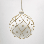 Gold Net – Glass Patterned Bauble