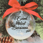 L-Ewwel Milied Bużnanna - 10cm Acrylic Bauble