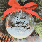 L-Ewwel Milied fid-dar tiegħi - 10cm Acrylic Bauble