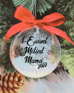 L-Ewwel Milied Mama' - 10cm Acrylic Bauble