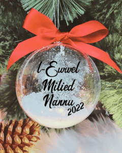 L-Ewwel Milied Nannu - 10cm Acrylic Bauble