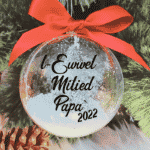 L-Ewwel Milied Papa' - 10cm Acrylic Bauble