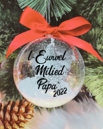L-Ewwel Milied Papa' - 10cm Acrylic Bauble