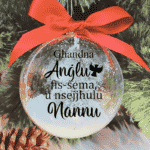 Għandna Anġlu fis-Sema ... Nannu - 10cm Acrylic Bauble