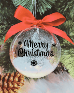 Merry Christmas - 10cm Acrylic Bauble