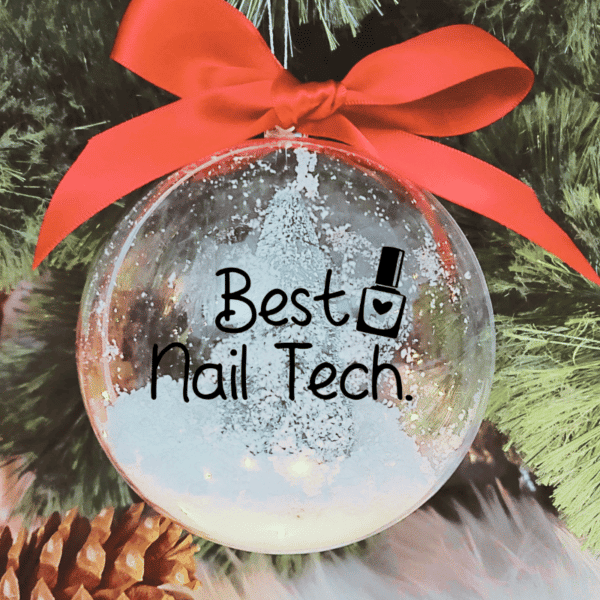 Best Nail Tech - 10cm Acrylic Bauble
