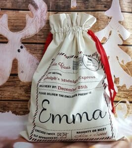 Personalised Christmas Gift Sacks  - Buy 1 get 1 FREE - Image 4