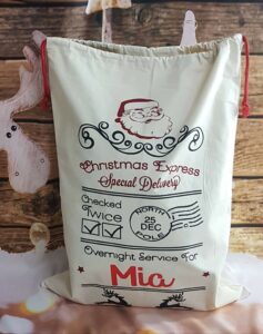 Personalised Christmas Gift Sacks  - Buy 1 get 1 FREE - Image 5