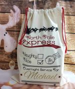 Personalised Christmas Gift Sacks  - Buy 1 get 1 FREE - Image 2