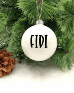 Fidi - 8cm Glass Bauble