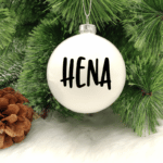 Hena - 8cm Glass Bauble