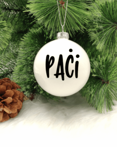 Paċi - 8cm Glass Bauble