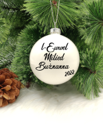 L-Ewwel Milied Bużnanna - 8cm Glass Bauble