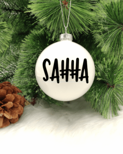 Saħħa -  8cm Glass Bauble