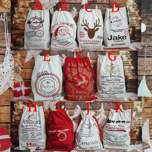 Personalised Christmas Gift Sacks