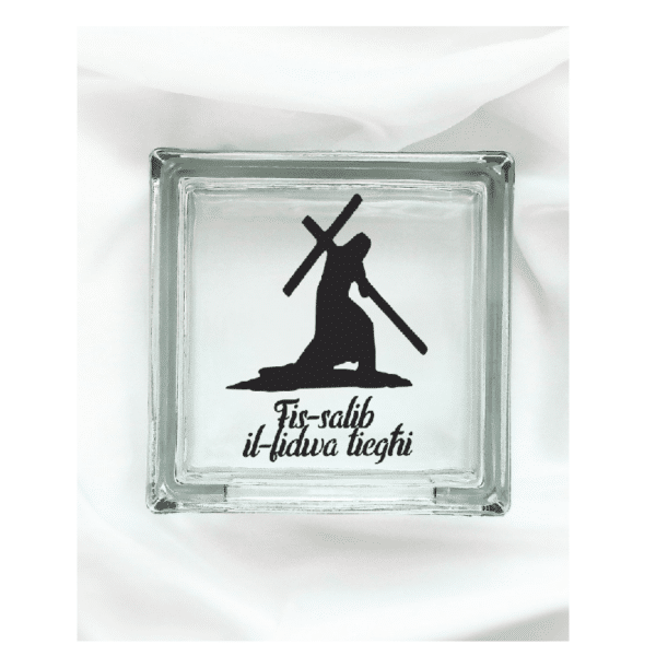 Fis-Salib il-Fidwa Tiegħi - Glass Block