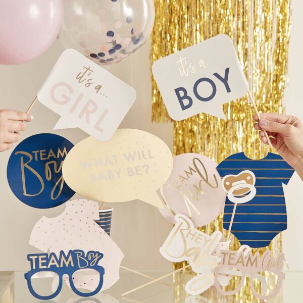 Gender Reveal - Party Photo Booth Props