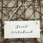 Just Hitched - Wedding Hanging Sign