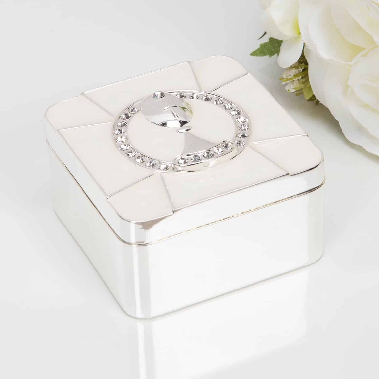 CG1673-26-99.jpg Silver Plated Chalice Trinket Box - Image 1