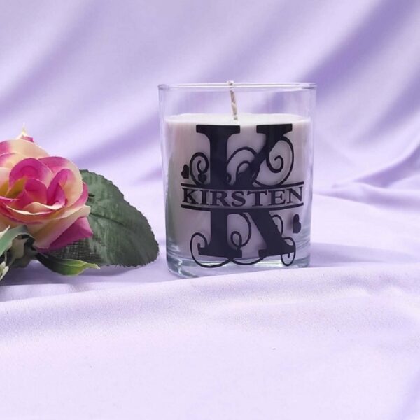 Initial & Name – 175ml Personalised Massage Scented Candle
