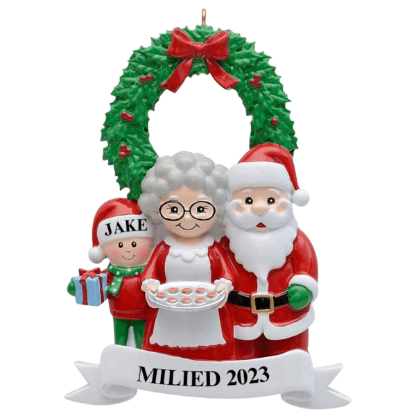 Personalized Christmas Family Ornament - 1 Child