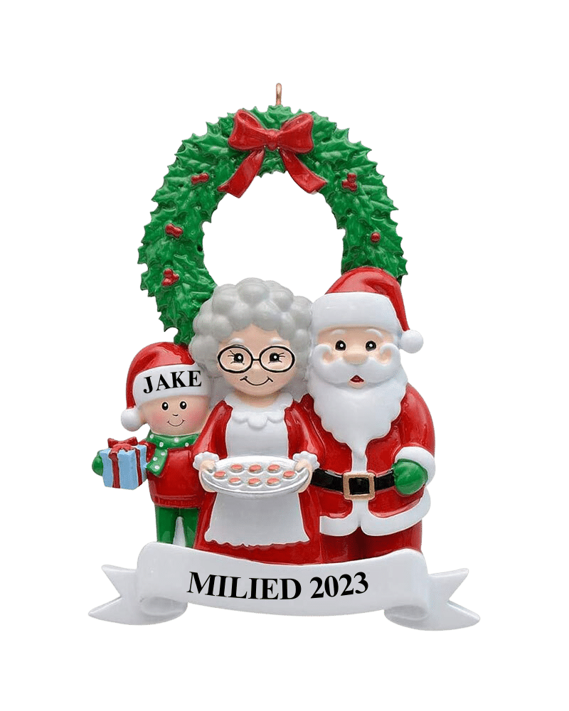 1-1.png Personalized Christmas Family Ornament - 1 Child - Image 1