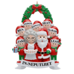 Personalized Christmas Family Ornament - 7 Children