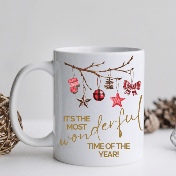 Most Wonderful Time Christmas Mug