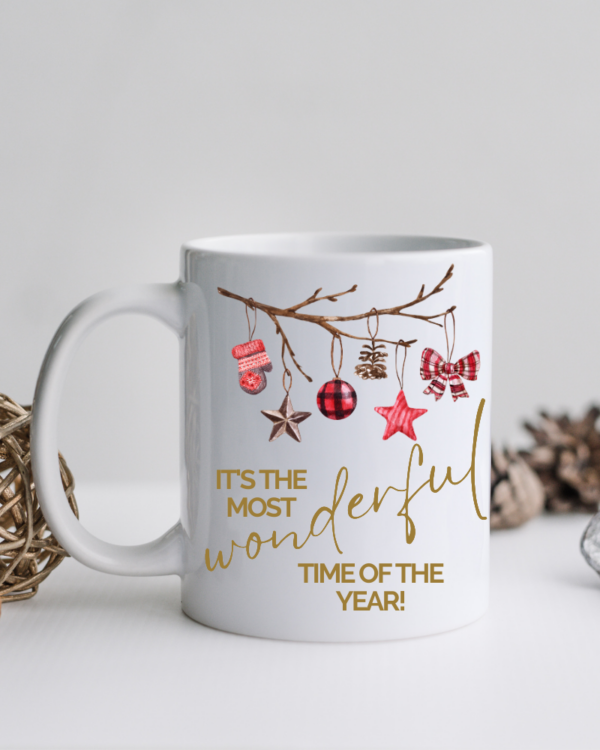 Most Wonderful Time Christmas Mug