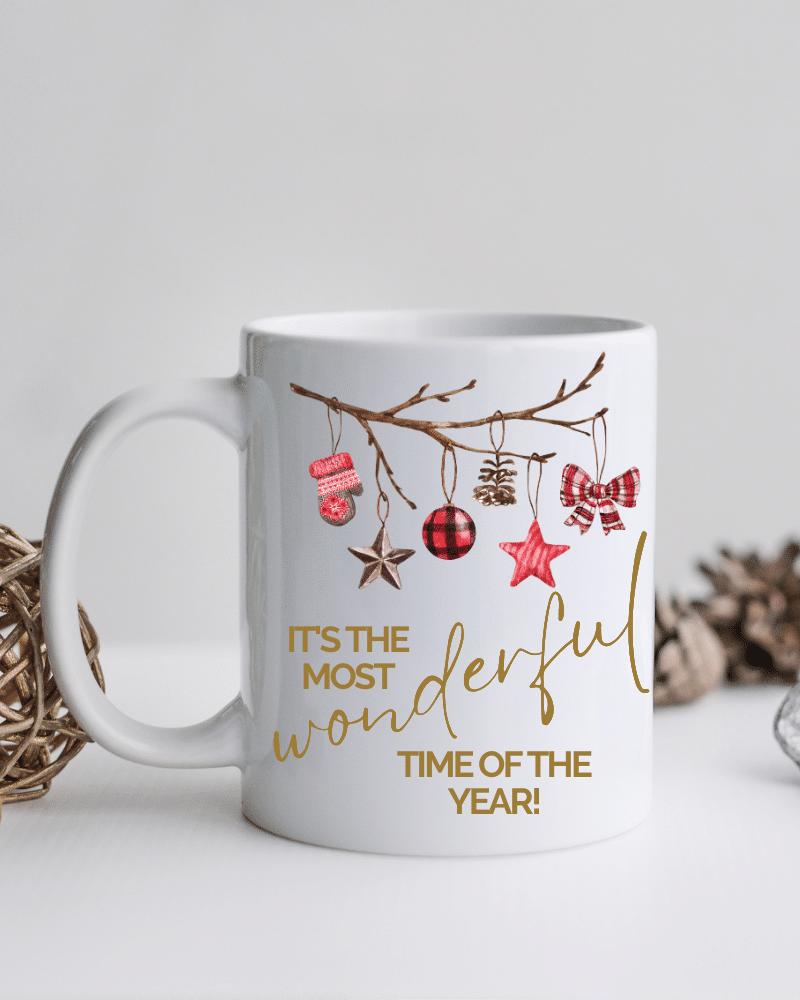 Most Wonderful Time Christmas Mug