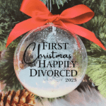 Happily Divorced - 10cm Acrylic Bauble