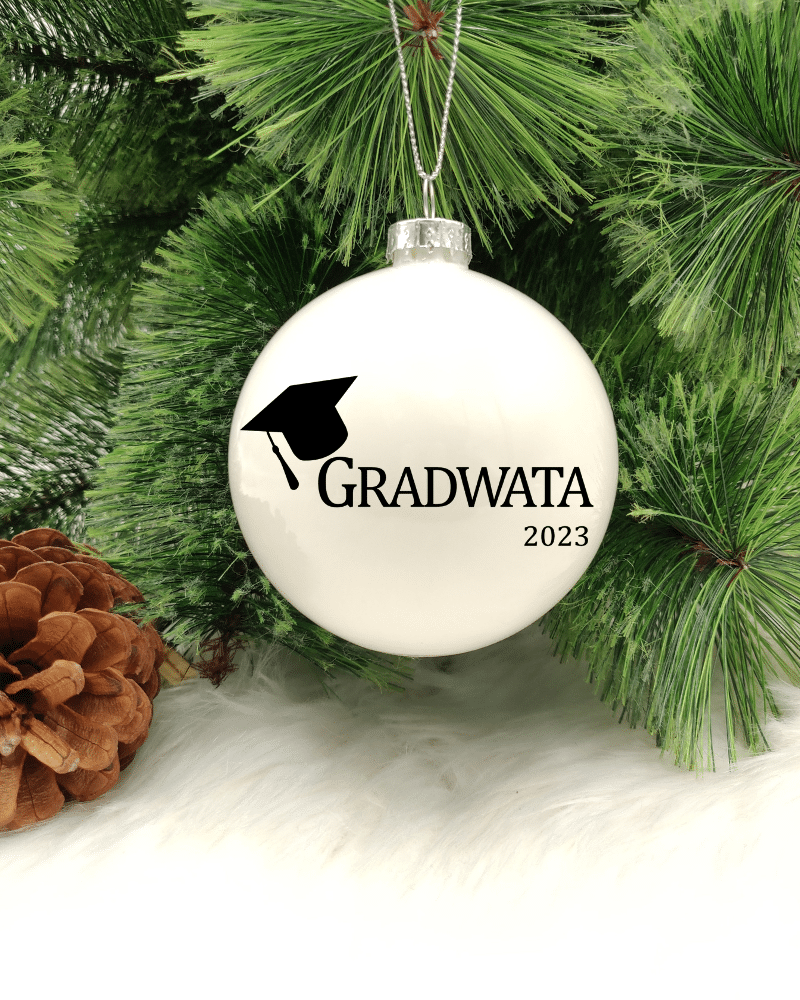 GLSBBL_GRADWATA.png Gradwata - 8cm Glass Bauble - Image 1