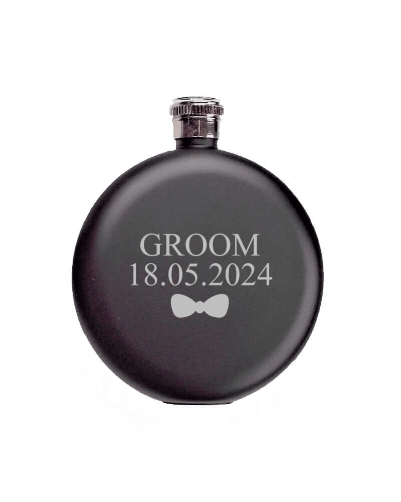 16.png Black Round Flask With Role & Date - Image 1