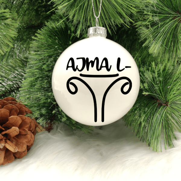 Ajma l - U ... - 8cm Glass Bauble