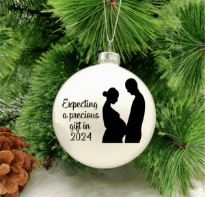 Expecting... - 8cm Glass Bauble
