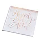 Happily Every After - Rose Gold Guest Book
