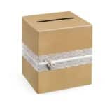 Wedding Card Box – With White Lace