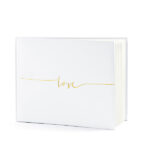Love - Gold Guest Book