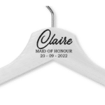 Claire's White Wood Hanger - Child