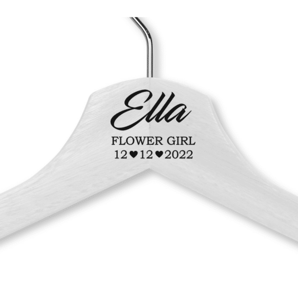 Ella's White Wood Hanger - Child