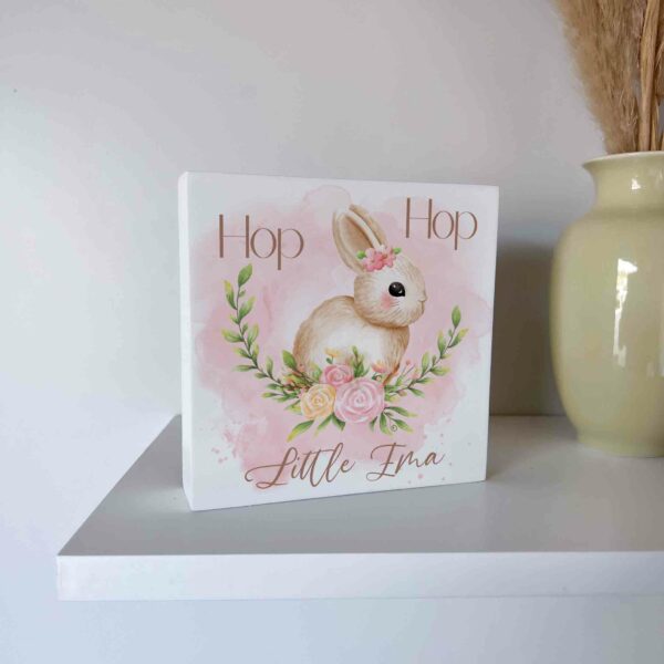 Standing Bunny Block - Pink