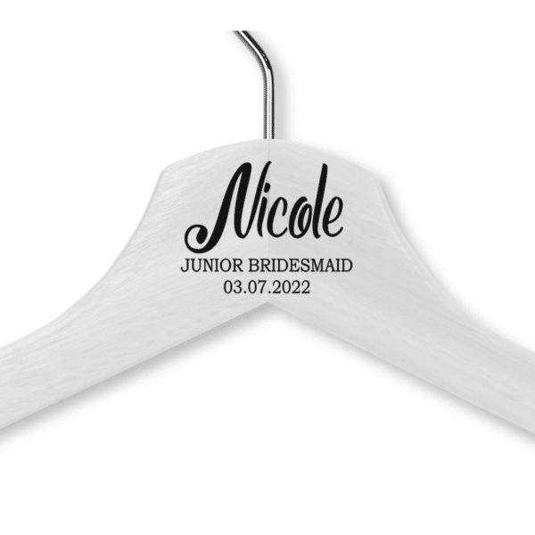 Nicole's White Wood Hanger - Child