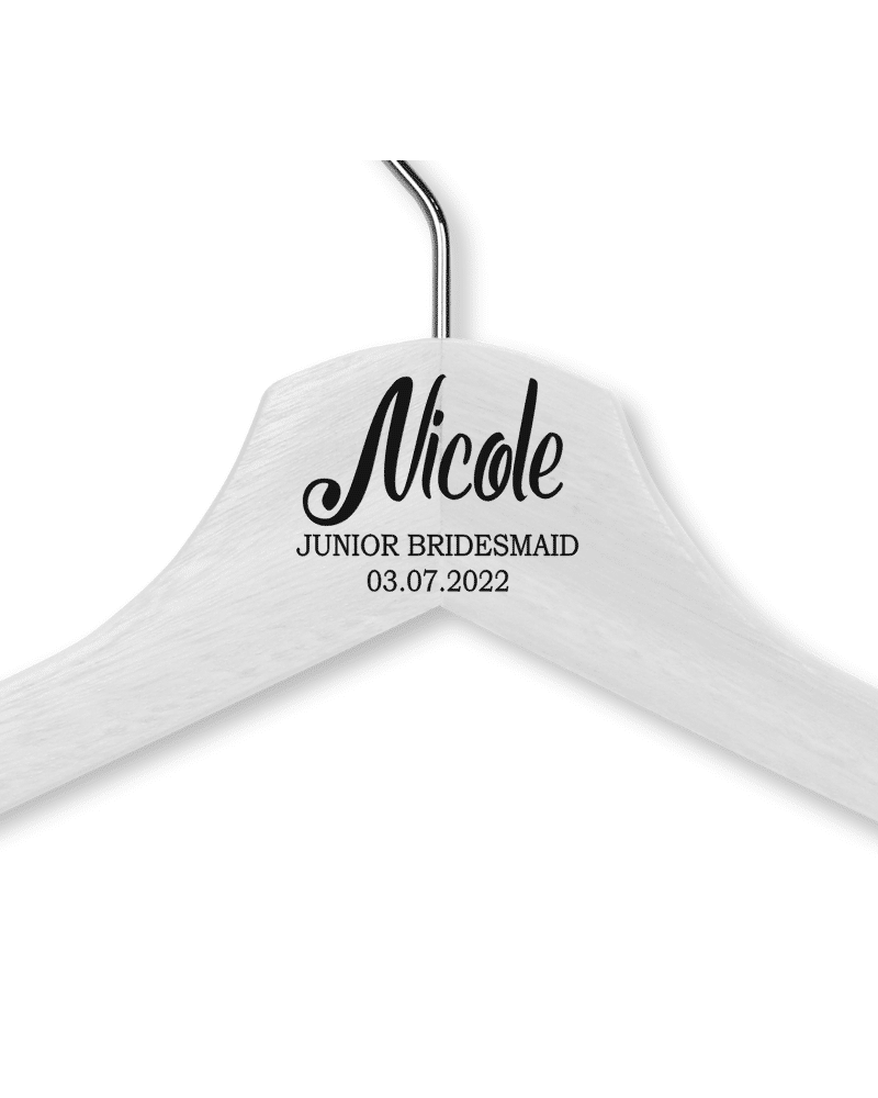Nicole's White Wood Hanger - Child