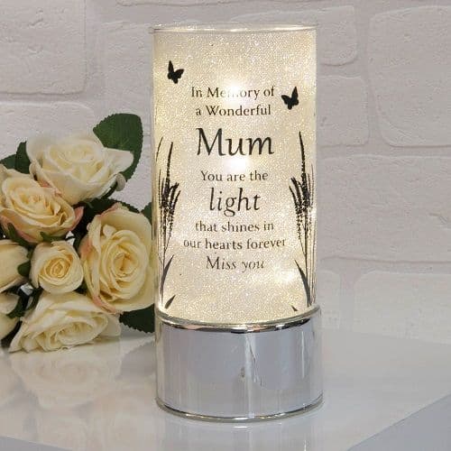 In Memory of a Wonderful Mum - LED Glass Tube