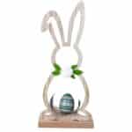 Wooden Easter Rabbit Silhouette