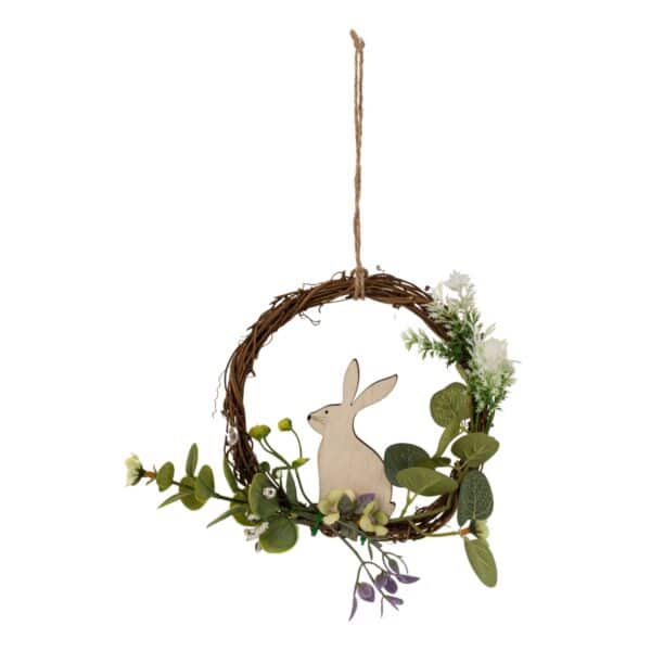 Rabbit & Flowers Wreath