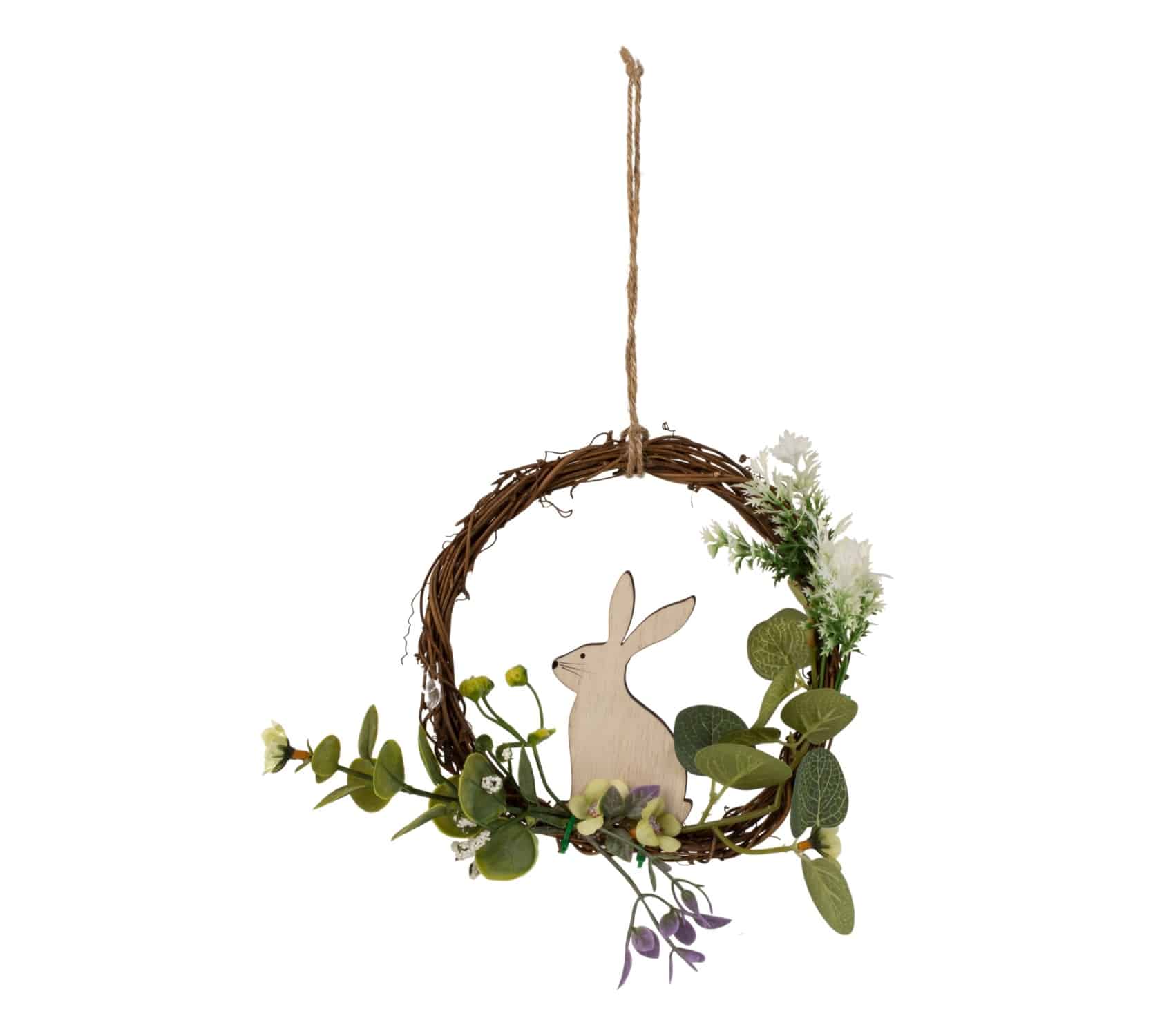 Rabbit & Flowers Wreath