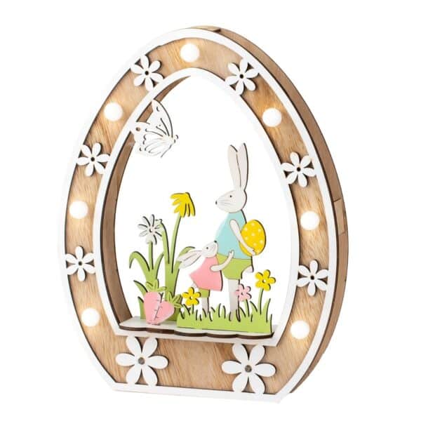 Wooden Easter Egg Light Up