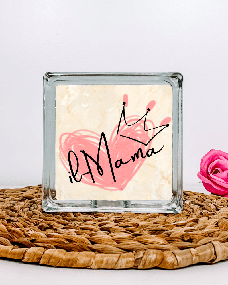 32.png Crowned Mama - Glass Block - Image 1