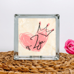 Crowned Zija - Glass Block